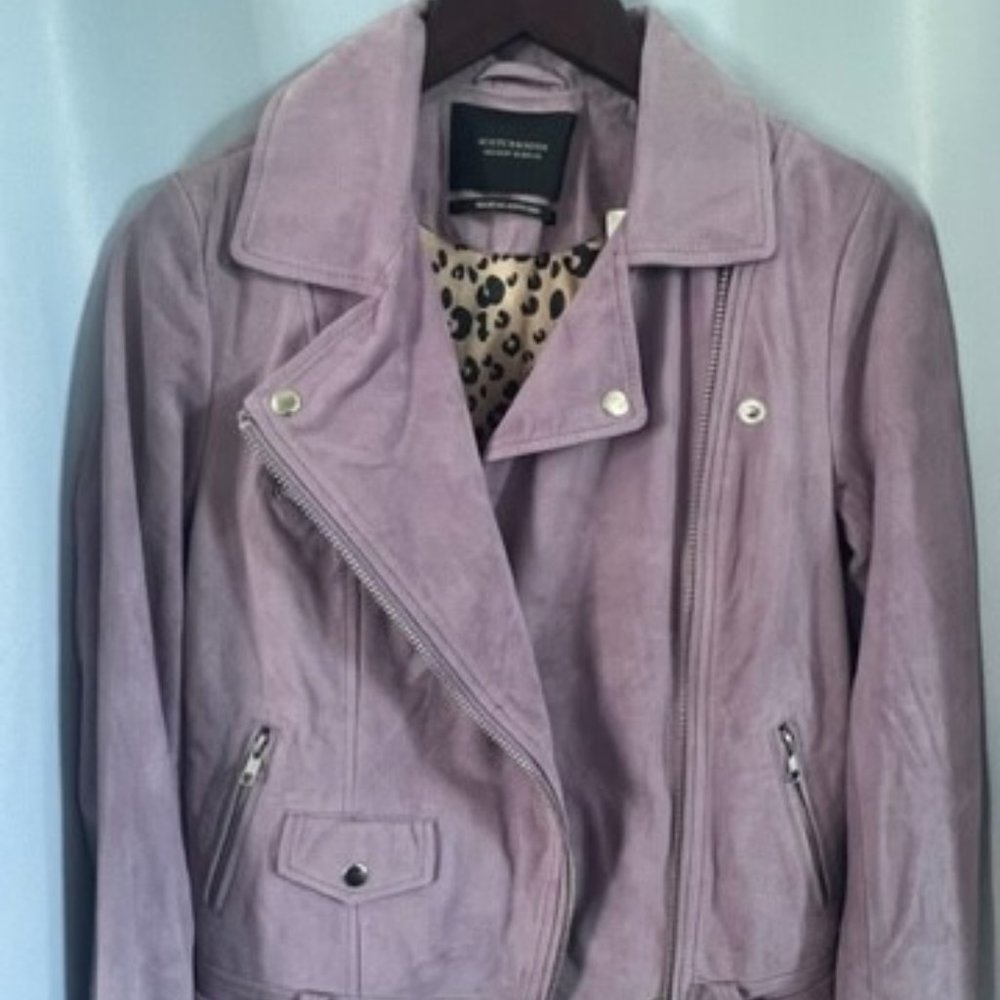 Scotch & Soda Suede Biker Jacket